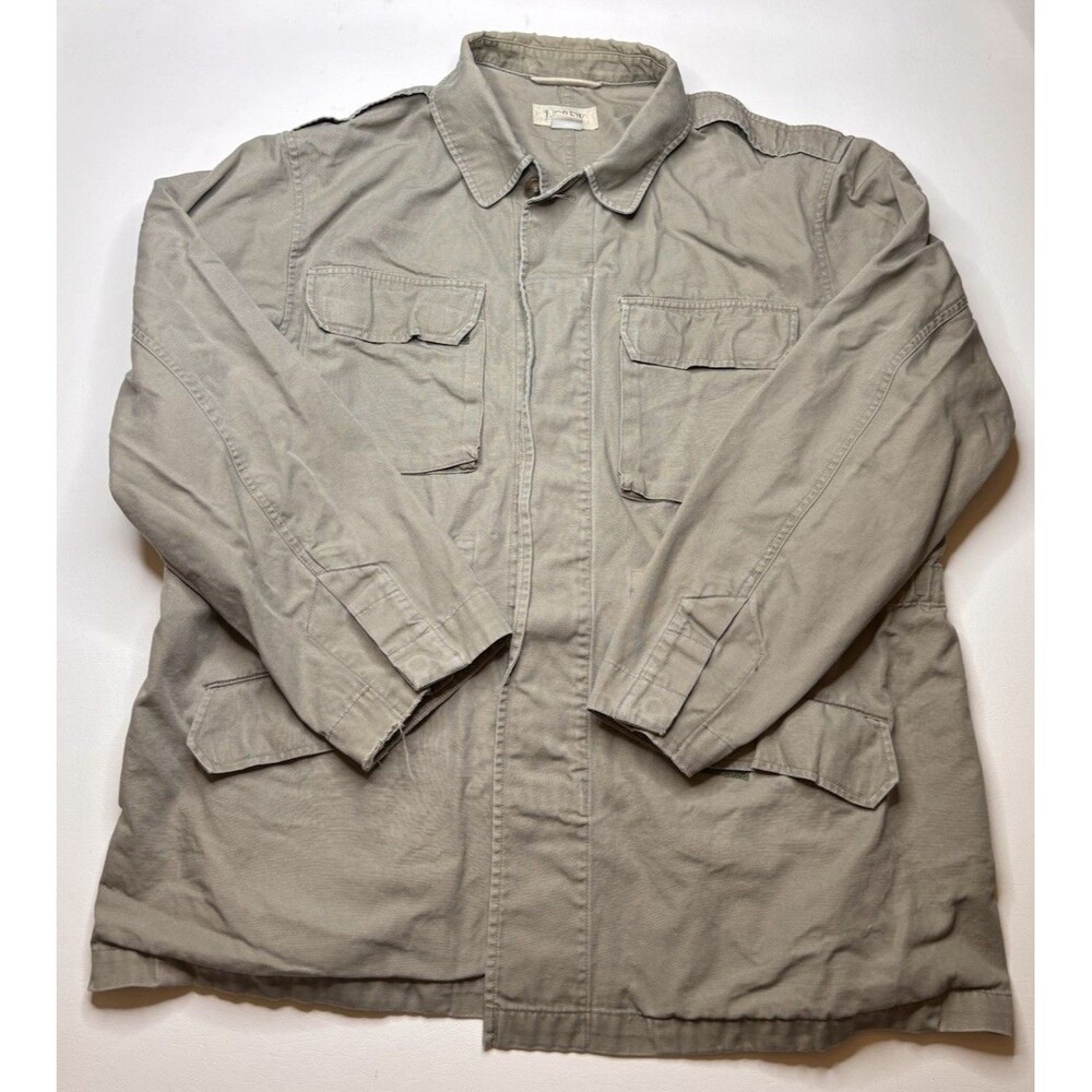 J. Crew Lightweight Military Jacket Women’s Large, Button Front Casual Pockets